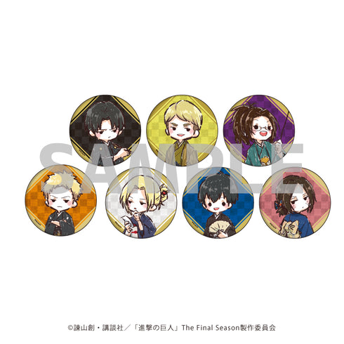 『進撃の巨人』缶バッジ 46/お正月ver. BOX (全7種)(グラフアートイラスト)