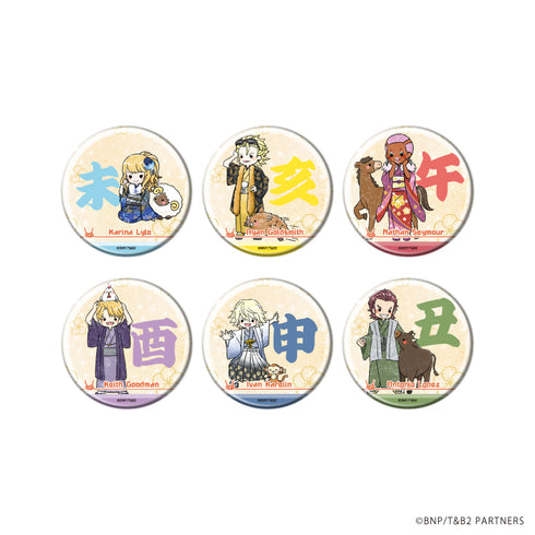 『TIGER & BUNNY 2』缶バッジ 04/干支ver. BOX (全6種)(グラフアートイラスト)