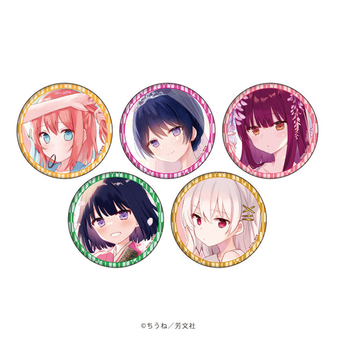 『紡ぐ乙女と大正の月』缶バッジ 01/BOX(全5種)(公式イラスト)