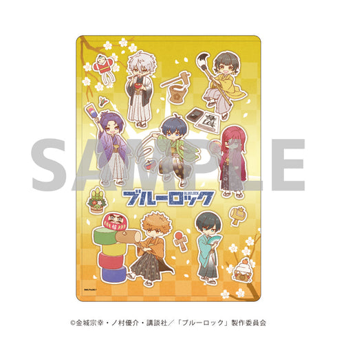 TVアニメ『ブルーロック』 キャラクリアケース 11/お正月ver. 集合デザイン(レトロアートイラスト)