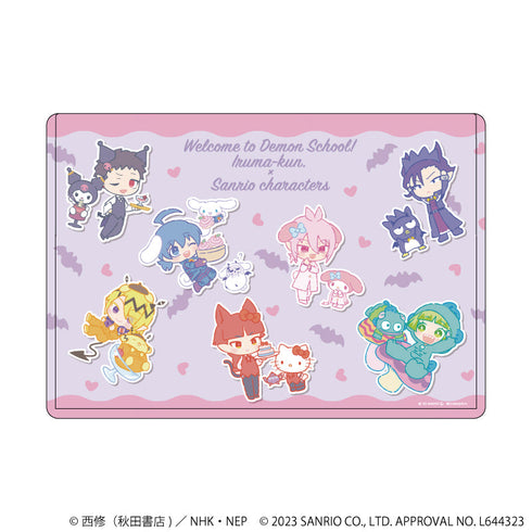 『魔入りました! 入間くん×サンリオキャラクターズ』キャラクリアケース 01/散りばめデザイン(描き起こしミニキャライラスト)