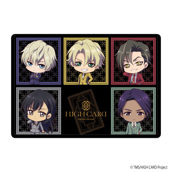 『HIGH CARD』キャラクリアケース 02/コマ割りデザイン(ミニキャライラスト)