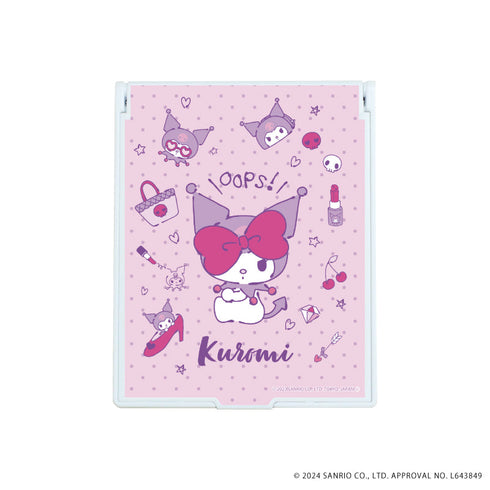 『クロミ(おねがいマイメロディ)』デカキャラミラー 03/Blueish Pink Pop(公式イラスト)
