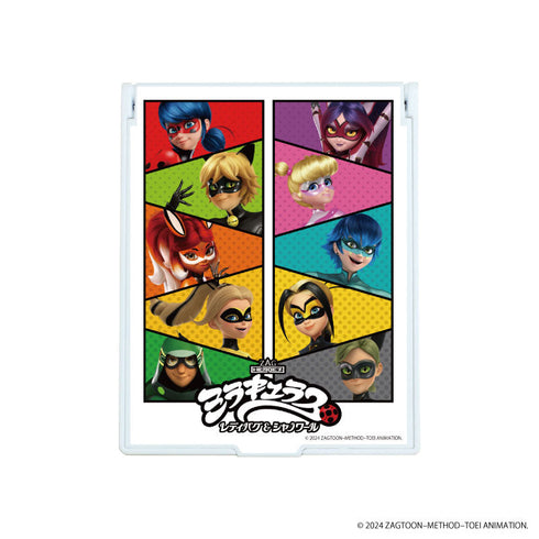 『ミラキュラス レディバグ&シャノワール』デカキャラミラー 03/集合デザイン(公式イラスト)