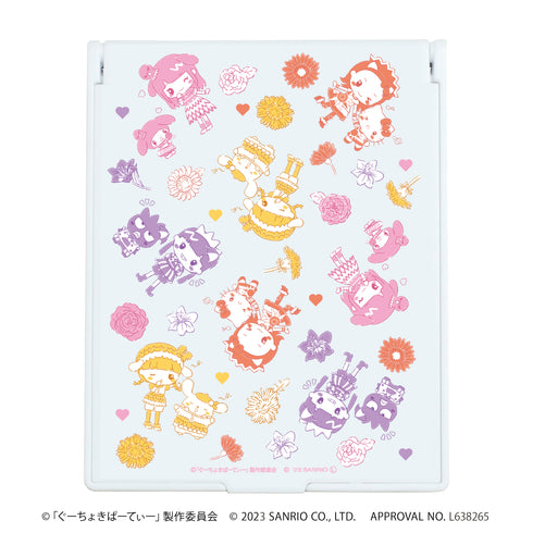 『ももくろちゃんZ×サンリオキャラクターズ』デカキャラミラー 01 散りばめデザイン(ミニキャライラスト)