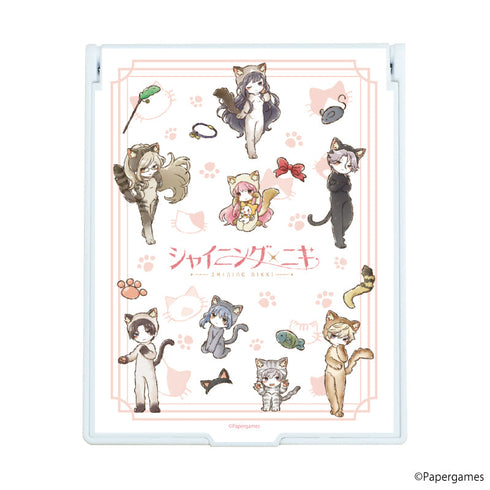 『シャイニングニキ』デカキャラミラー 02/集合デザイン 猫ver.(グラフアートイラスト)