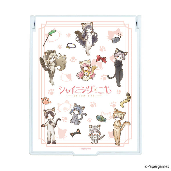 『シャイニングニキ』デカキャラミラー 02/集合デザイン 猫ver.(グラフアートイラスト)