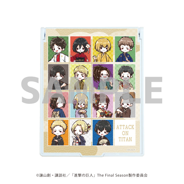 『進撃の巨人』デカキャラミラー 05/お正月ver. コマ割りデザイン(グラフアートイラスト)