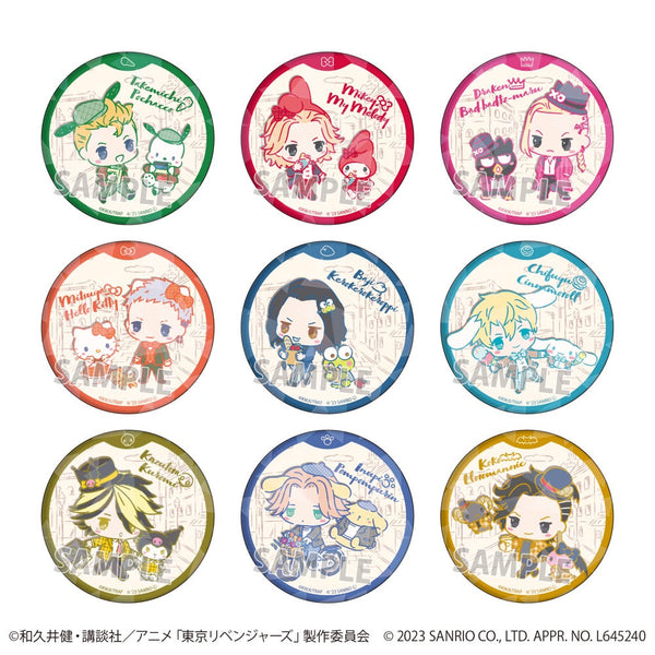 TVアニメ『東京リベンジャーズ』×サンリオキャラクターズ ホログラム缶バッジ(65mm) 01/ブラインド(全9種)(ミニキャライラスト)