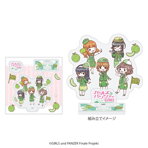 『ガールズ&パンツァー 最終章』アクリルスタンドプレート 01/メロン×ツアーガイドver. 大洗女子学園(グラフアートイラスト)