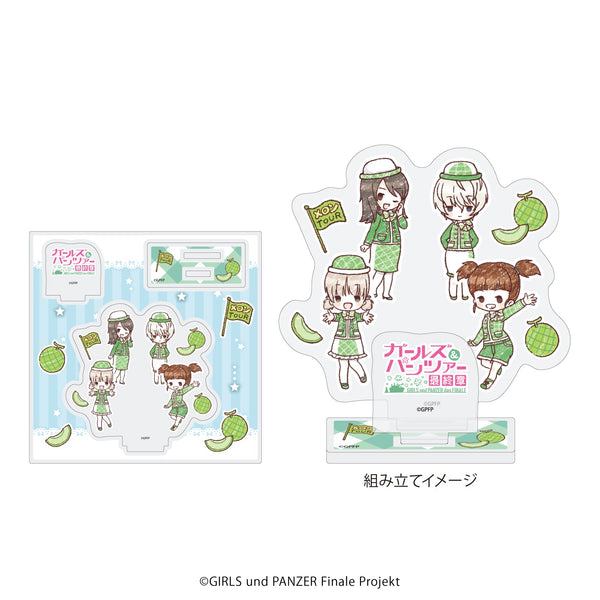 『ガールズ&パンツァー 最終章』アクリルスタンドプレート 02/メロン×ツアーガイドver. 継続高校(グラフアートイラスト)