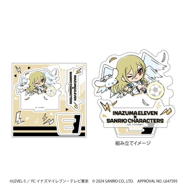 『イナズマイレブン×サンリオキャラクターズ』アクリルスタンドプレート 19/アフロディ×シナモロール(ミニキャライラスト)