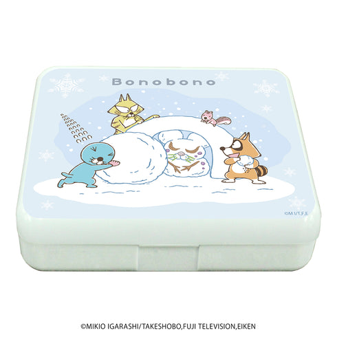 『ぼのぼの』小物ケース 01/ぼのぼの&シマリスくん&アライグマくん&スナドリネコさん(公式イラスト)