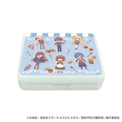 『聖剣学院の魔剣使い』小物ケース 01/散りばめデザイン(レトロアートイラスト)