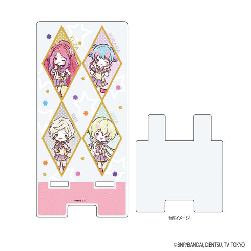 『アイカツスターズ!』スマキャラスタンド 03/エルザ&きらら&レイ&アリア(グラフアートイラスト)