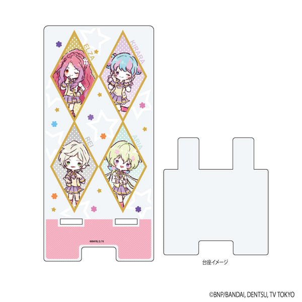 『アイカツスターズ!』スマキャラスタンド 03/エルザ&きらら&レイ&アリア(グラフアートイラスト)