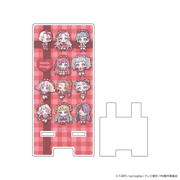 『ワッチャプリマジ!』スマキャラスタンド 01/集合デザイン バレンタインver.(ミニキャライラスト)