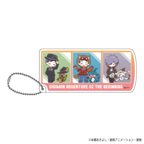 『デジモンアドベンチャー 02 THE BEGINNING』スライド式小物ケース 04/フレームデザインA ハロウィンver.(グラフアートイラスト)