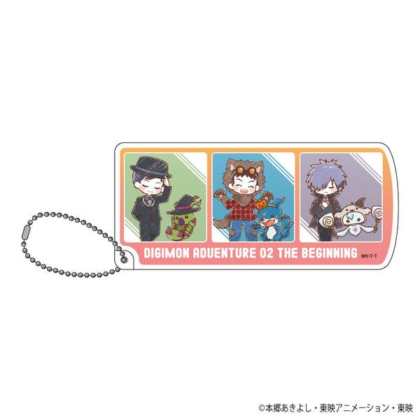 『デジモンアドベンチャー 02 THE BEGINNING』スライド式小物ケース 04/フレームデザインA ハロウィンver.(グラフアートイラスト)