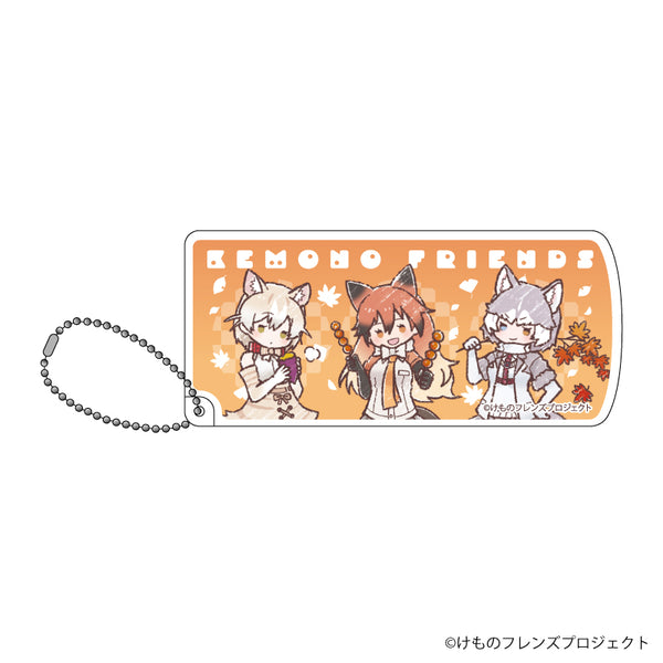 『けものフレンズ』スライド式小物ケース 01/イエネコ&アカギツネ&イエイヌ(雑種) 紅葉ver.(グラフアートイラスト)