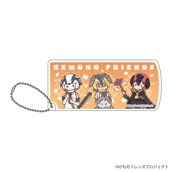 『けものフレンズ』スライド式小物ケース 02/エナガ&アリツカゲラ&ヤブツカツクリ 紅葉ver.(グラフアートイラスト)