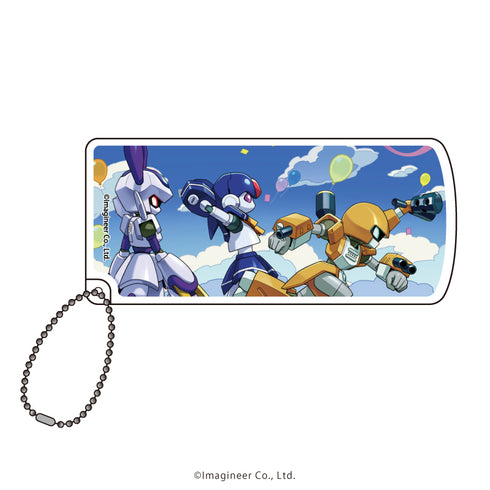 『メダロット』スライド式小物ケース 01/メタビー&ロクショウ&セーラーメイツ 25周年Ver.(公式イラスト)