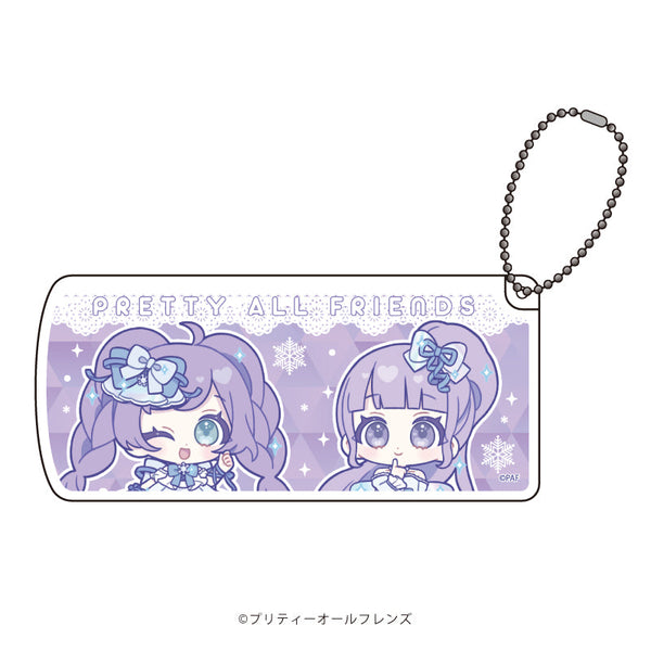 『プリティーオールフレンズ』スライド式小物ケース 01/らぁら&のん スノードレスver.(ミニキャライラスト)