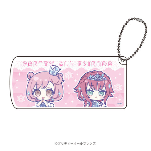 『プリティーオールフレンズ』スライド式小物ケース 03/なる&べる スノードレスver.(ミニキャライラスト)
