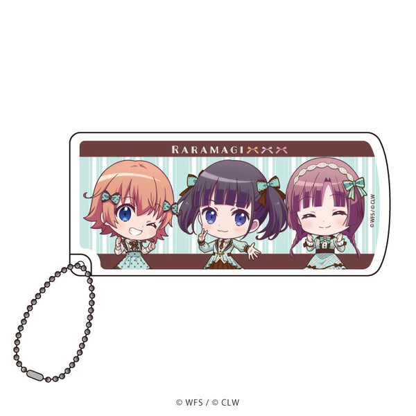 『ららマジ』スライド式小物ケース 02/アミ&乃愛&梨花(ミニキャライラスト)