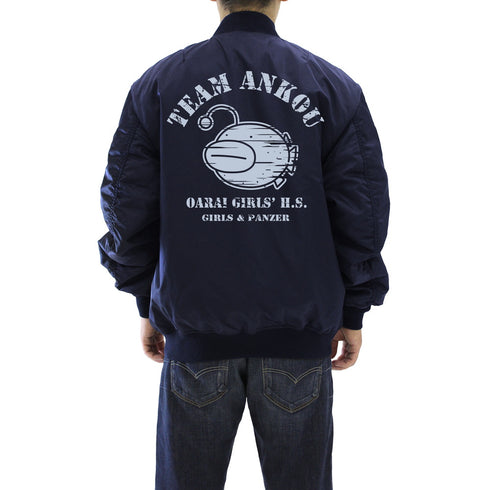 『ガールズ&パンツァー 最終章』あんこうチーム MA-1ジャケット NAVY