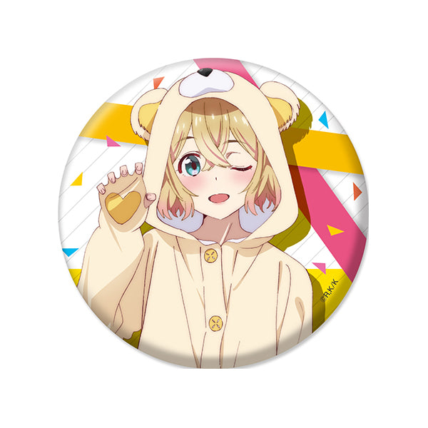 『彼女、お借りします』描き下ろし缶バッジ 七海麻美 (くまパジャマver.)