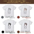 『ハマジ』ハスキー KAWAII Tシャツ / シルバー&ホワイト