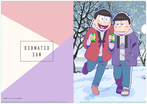 『おそ松さん』【描き下ろし】おそ松&一松 (冬) A4クリアファイル