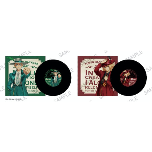 『東京リベンジャーズ』レコード風 コースター2枚セット ズートスーツVer. 花垣武道&佐野万次郎