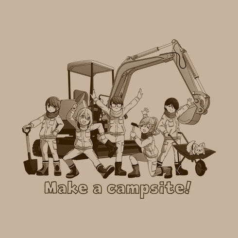 『ゆるキャン△』映画『ゆるキャン△』 Make a campsite! Tシャツ/LIGHT BEIGE