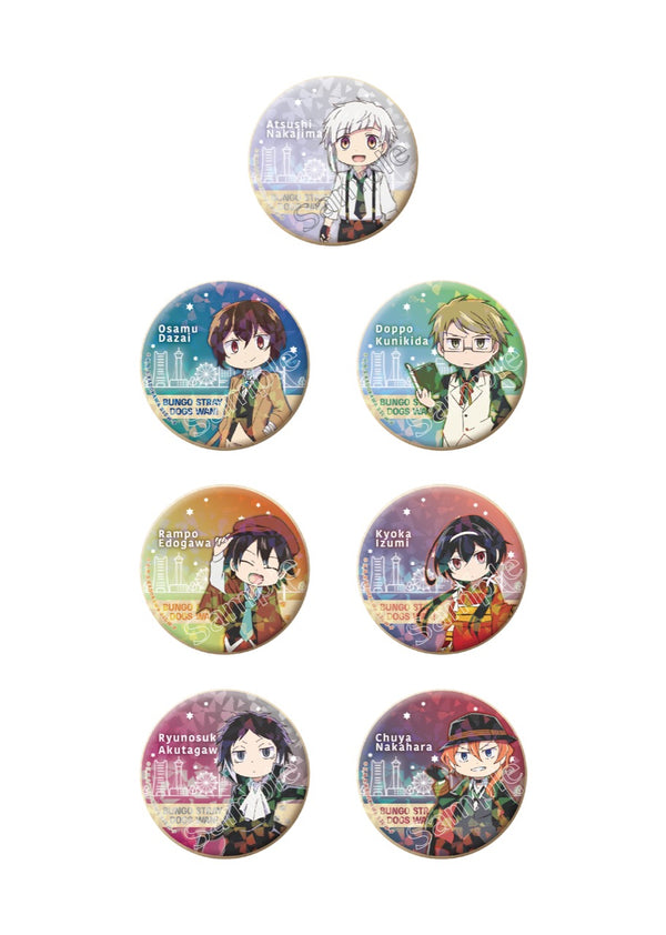 「文豪ストレイドッグス わん!」トレーディングホログラム缶バッジ (全7種)