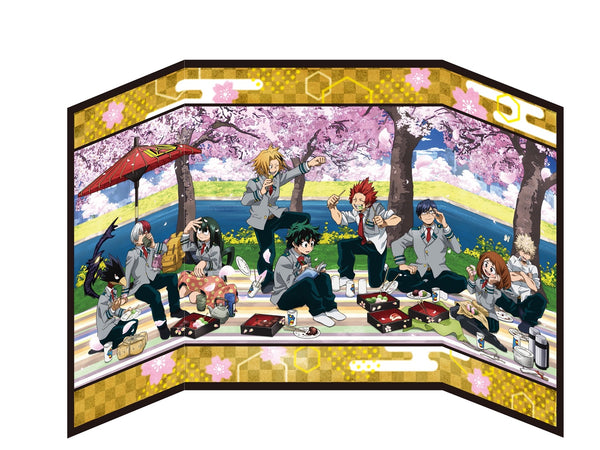 『僕のヒーローアカデミア
』屏風風色紙 花見