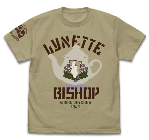 『第501統合戦闘航空団 ストライクウィッチーズ ROAD to BERLIN』リネット・ビショップパーソナルマーク Tシャツ SAND KHAKI