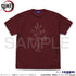 『鬼滅の刃』炎の呼吸 Tシャツ BURGUNDY