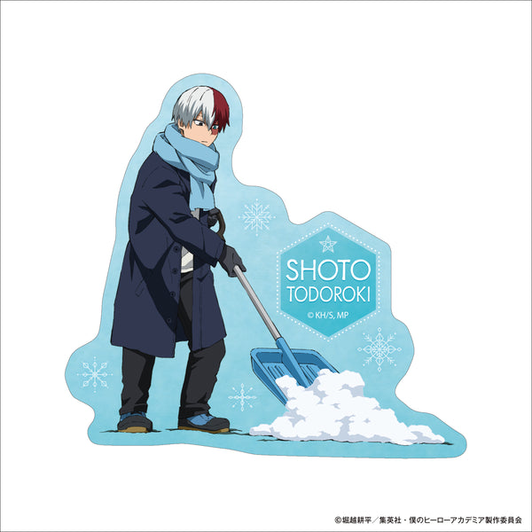 "My Hero Academia" Die-Cut Sticker / Shoto Todoroki: Snow Shoveling