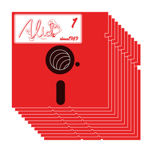 《Alice Soft》红色软盘T恤