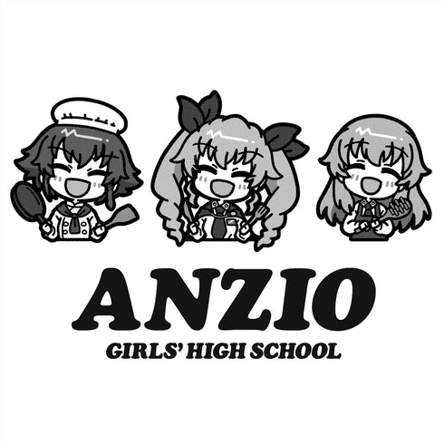 『ガールズ&パンツァー 最終章』アンツィオ高校 Tシャツ/WHITE