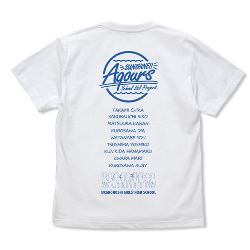 『ラブライブ!サンシャイン!! 』Aqours Tシャツ/WHITE