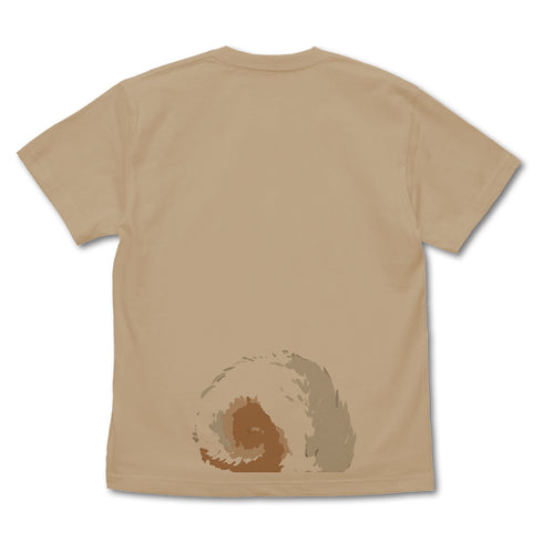 『世界の終わりに柴犬と』石原雄先生デザイン ハルさん突撃 Tシャツ LIGHT BEIGE