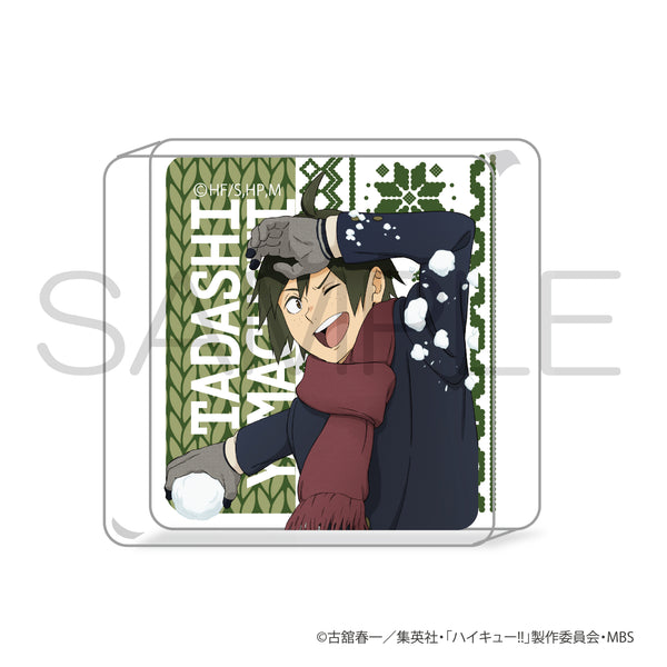 "Haikyu!!" Mini Acrylic Block: Snow Play Ver. Tadashi Yamaguchi