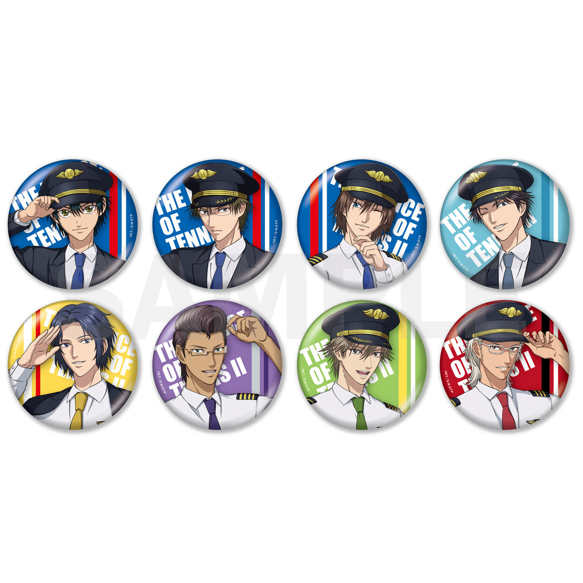 新テニスの王子様 きらきら缶バッジコレクション パイロットver. 越前リョーマ 新テニスの王子様 きらきら缶バッジコレクション パイロットver