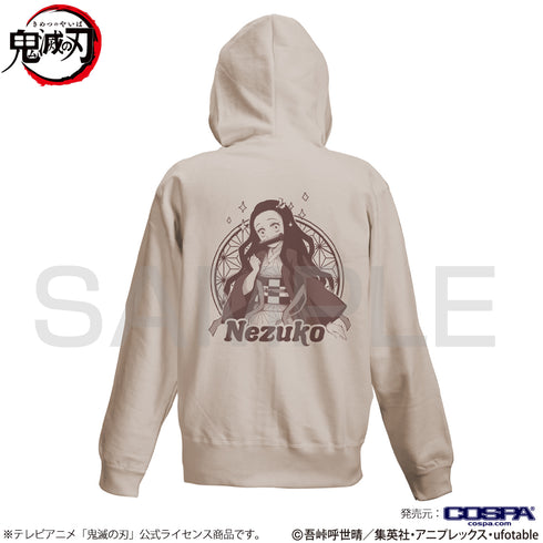 『鬼滅の刃』竈門禰豆子 ジップパーカー SAND BEIGE