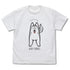 『ハマジ』ハスキー KAWAII Tシャツ / シルバー&ホワイト