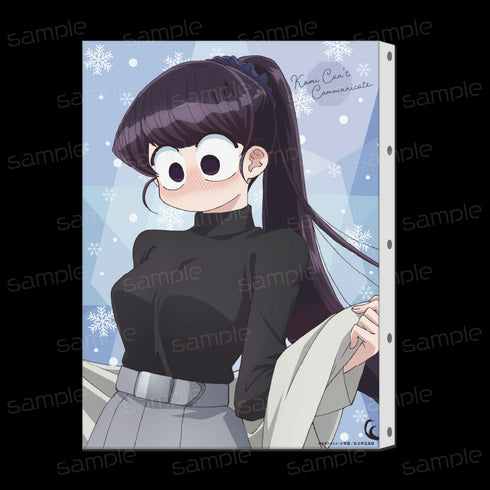 『古見さんは、コミュ症です。』描き下ろし キャンバスアート【古見硝子 私服 冬ver.(照れ)】