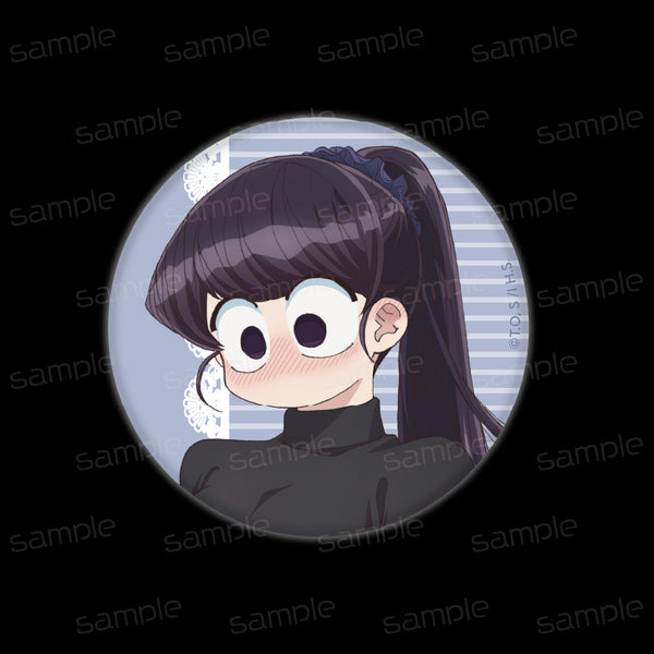 『古見さんは、コミュ症です。』描き下ろし 缶バッジ【古見硝子 私服 冬ver.(照れ)】